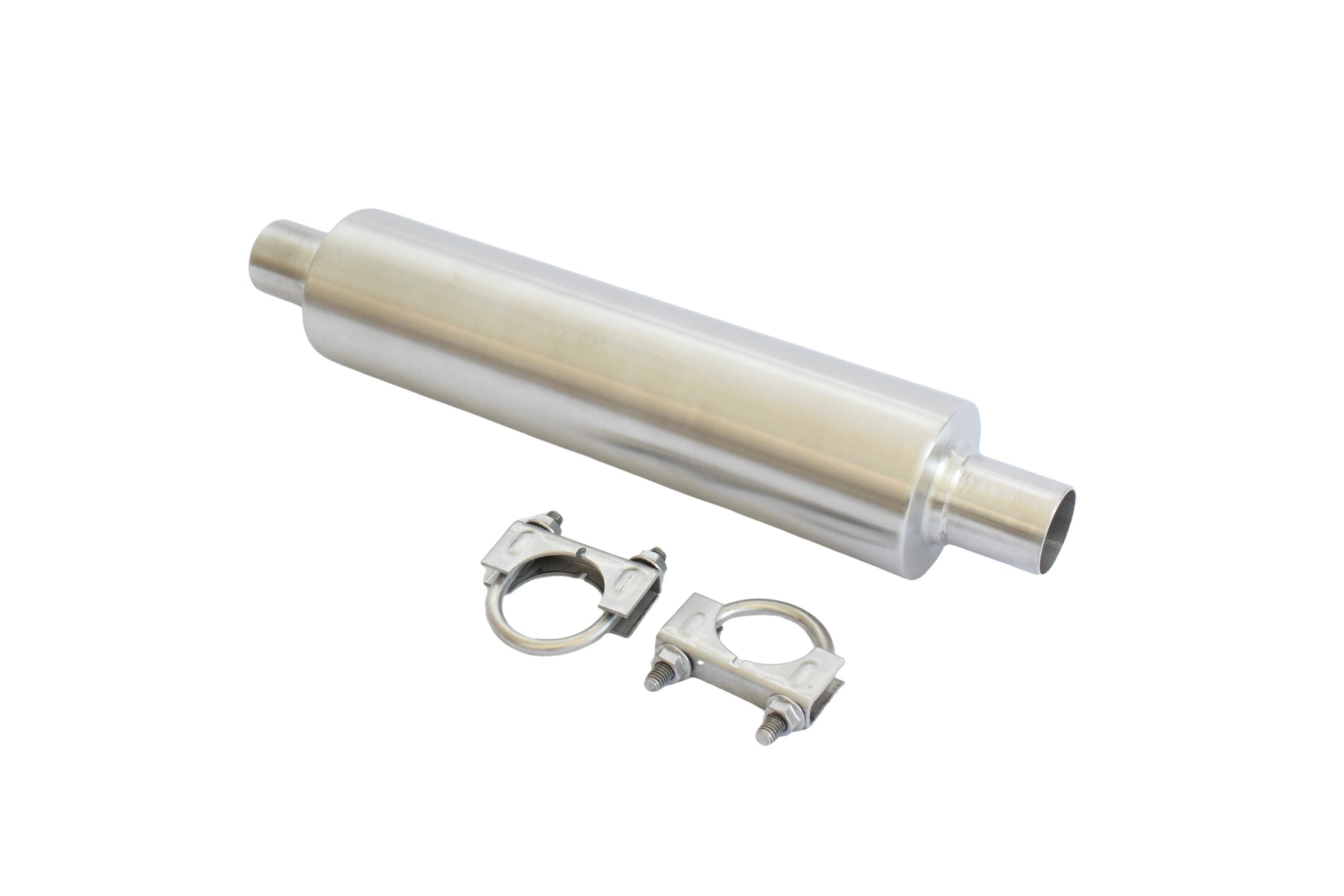 P38-006 Exhaust Muffler, 38 mm, Stainless Steel